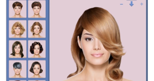 Aplicativo para simular cortes de cabelo